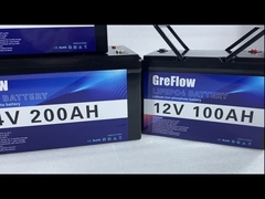 太陽Bluetooth lifepo4電池12のボルト100Ah 24vのリチウム電池12vの再充電可能なbatterie